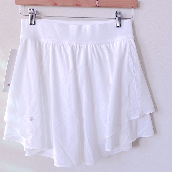 NWT Lululemon Court Rival High Rise Skirt Long White Size 2 - Picture 2 of 12